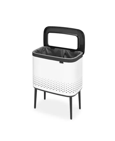 Brabantia Bo Laundry Hamper, 16 Gallon, 60 Liter In White