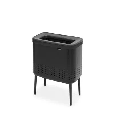 Brabantia Bo Laundry Hamper, 16 Gallon In Matte Black