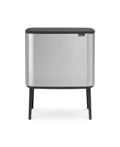 Brabantia Bo Touch Top Trash Can, 9.5 Gallon, 36 Liter In Matte Steel Fingerprint Proof