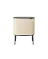 Brabantia Bo Touch Top Trash Can, 9.5 Gallon, 36 Liter In Soft Beige