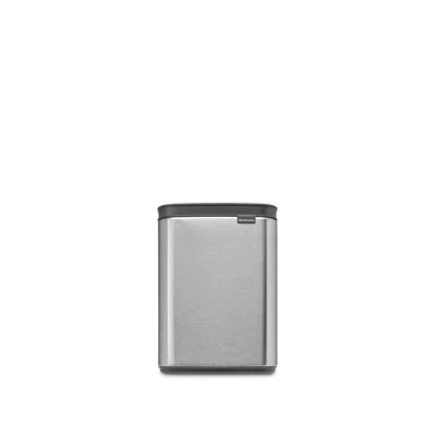 Brabantia Bo Trash Can, 1.1 Gallon (4 Liter) In Matte Steel