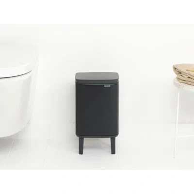 Brabantia Bo Trash Can Hi, 1.1 Gallon (4 Liter) In Matt Black