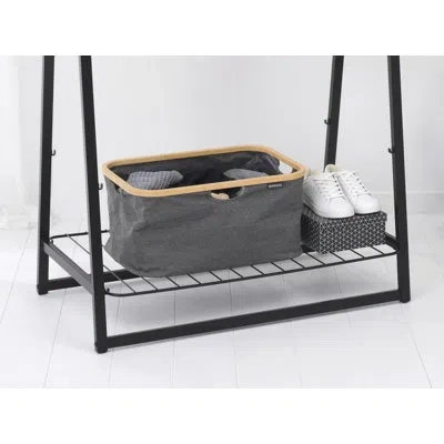 Brabantia Foldable Laundry Basket 10.6 Gallon (40l) In Black