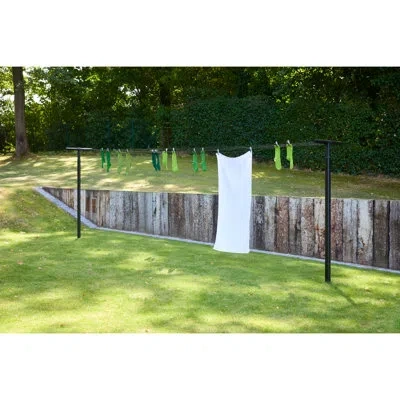 Brabantia Hangout Clotheslines With Poles, 164 Feet (50 Meters)