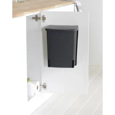 Brabantia In-cabinet Built-in Trash Can 2.6 Gallon (10l) In Black