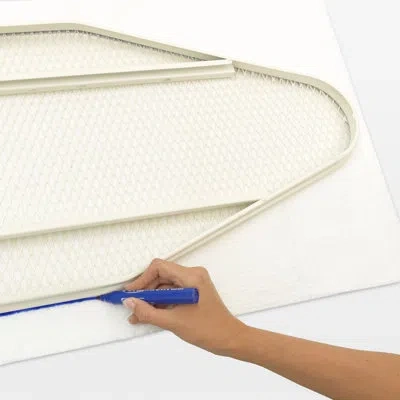 Brabantia Ironing Board Felt Pad Underlay (53 X 19 In) In White