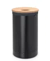 Brabantia Laundry Hamper, 16 Gallon , Cork Lid In Black