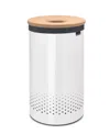 Brabantia Laundry Hamper, 16 Gallon , Cork Lid In White