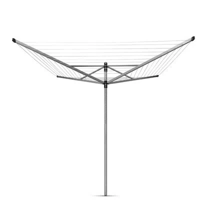 Brabantia Lift-o-matic Outdoor Clothesline 197 Feet (60m) Of Drying Space, With Metal Ground Spike And Protect
