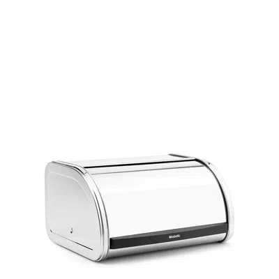 Brabantia Medium Roll Top Bread Box In Brilliant Steel