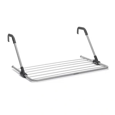 Brabantia Over The Door Hanging Clothes Drying Rack In Metallic Gray