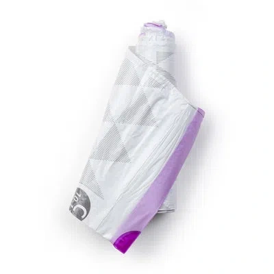 Brabantia Perfectfit Trash Bags, Code C, 2.6-3.2 Gallon (10-12l), 200 Trash Bags In White;purple