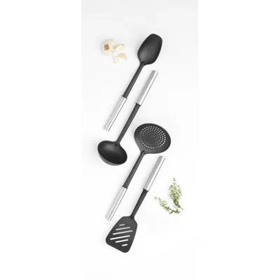Brabantia Profile Assorted Kitchen Utensil Set In Silver;black
