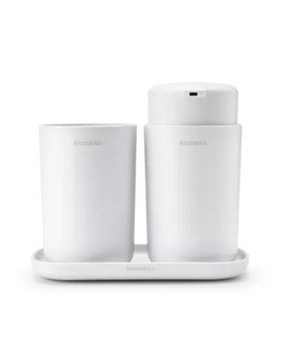 Brabantia Renew Bathroom Accessory Set Ofâ 3 In White