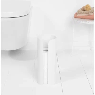 Brabantia Renew Toilet Paper Roll Dispenser In White