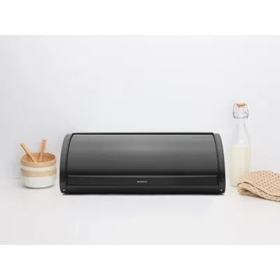 Brabantia Roll Top Bread Box In Matte Black