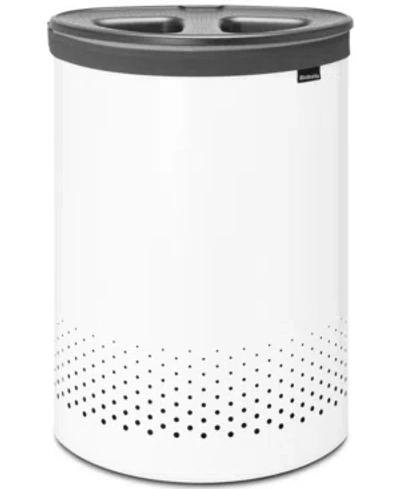 Brabantia Selector 14.5-gallon Two-compartment Laundry Hamper In White