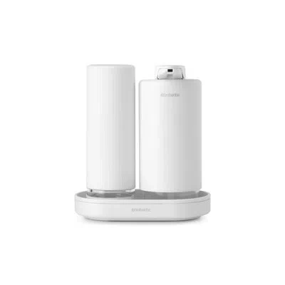 Brabantia Sinkstyle Soap Dispenser Set In Mineral Fresh White