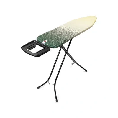 Brabantia Size B Medium Ironing Board With Fair Trade Cover & Solid Steam Iron Rest In New Dawn