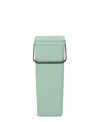 Brabantia Sort Go Plastic Bin, 10.6 Gallon, 40 Liter In Jade Green