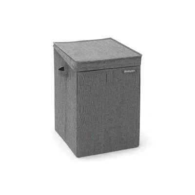 Brabantia Stackable Laundry Hamper 9.2 Gallon In Pepper Black