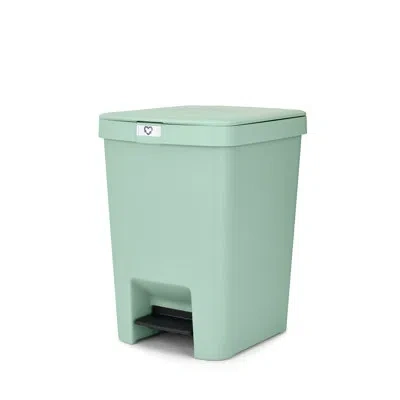 Brabantia Stepup Trash Can 6.6 Gallon (25l) In Jade Green