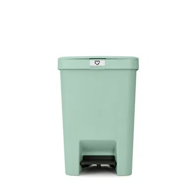Brabantia Stepup Trash Can In Jade Green