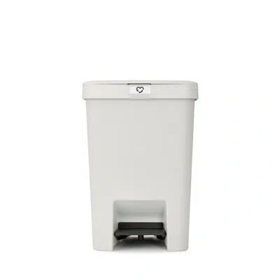 Brabantia Stepup Trash Can In Light Gray