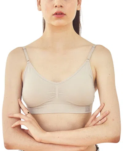 Brabar Everyday Bra With Back Closure In Gray
