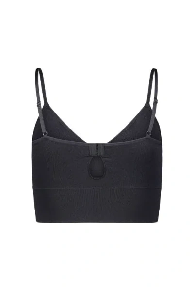 Brabar Everyday Longline Cami Bra With Keyhole Back In Black