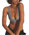 Brabar Soft V Lace Reversible Bralette In Blue