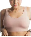 Brabar Soft V Lace Reversible Bralette In Pink