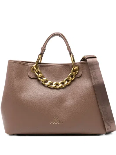 Braccialini Beth Jewels Tote Bag In Brown