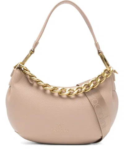 Braccialini Chain-detail Shoulder Bag In Neutral