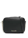 Braccialini Leather Chain-strap Cross Body Bag In Black