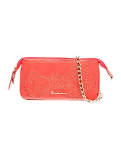 Pre-owned Braccialini Leather Shoulder Bag In Red