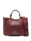 Braccialini Leather Tote Bag In Red