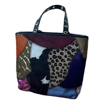 Pre-owned Braccialini Pony-style Calfskin Handbag In Multicolour