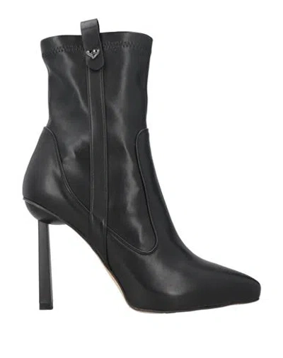 Braccialini Woman Ankle Boots Black Size 6 Textile Fibers