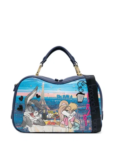 Braccialini X Looney Tunes Cartoline Lt Top-handles Tote Bag In Multi