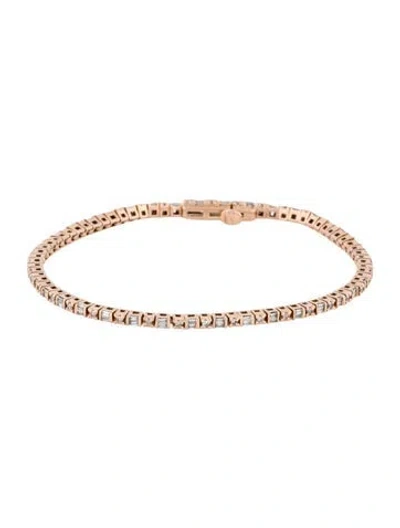 Pre-owned Bracelet 10k 1.21ctw Diamond Tennis Link , 7" In Multi