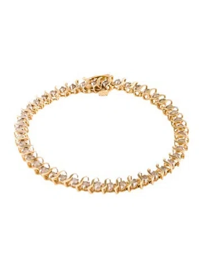 Pre-owned Bracelet 10k 2.64ctw Diamond , 6.75" In Multi