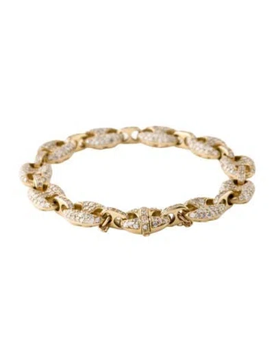 Pre-owned Bracelet 10k 4.98ctw Diamond Link  In Multi