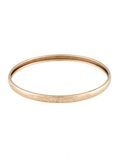 Pre-owned Bracelet 10k Bangle , 8" In Multi