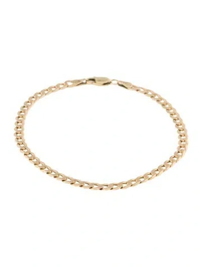 Pre-owned Bracelet 10k Chain , 7.5" In Multi
