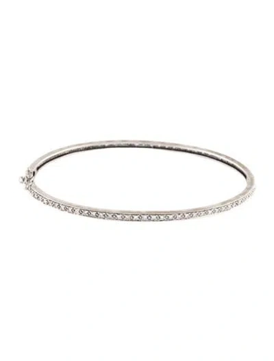 Pre-owned Bracelet 10k Diamond Bangle , 7" In Multi