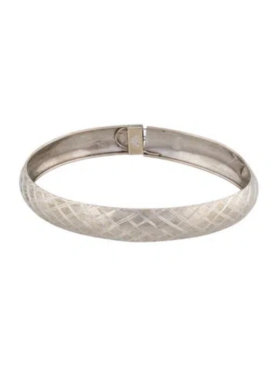 Pre-owned Bracelet 10k Hinged Bangle , 7.25" In Multi