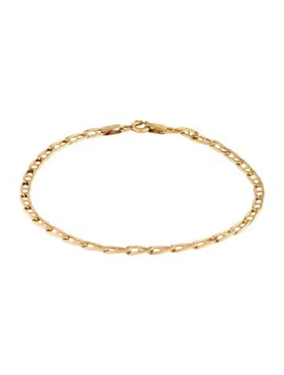 Pre-owned Bracelet 10k Link , 6.75" In Multi