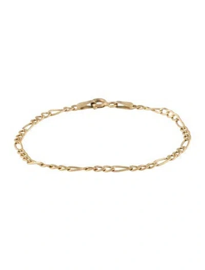 Pre-owned Bracelet 10k Link Chain , 5.25" In Multi