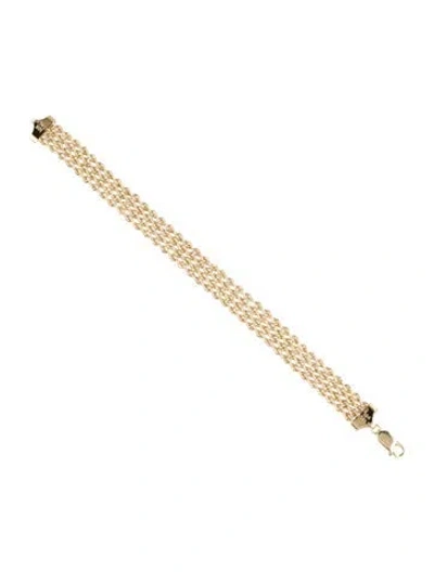 Pre-owned Bracelet 10k Mesh , 7.25" In Multi